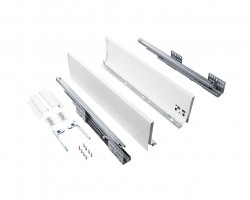 Комплект ящика Firmax Smartline, длина 550 мм, высота 199 мм, Push-to-Open, белый, FRM0755.007/199P